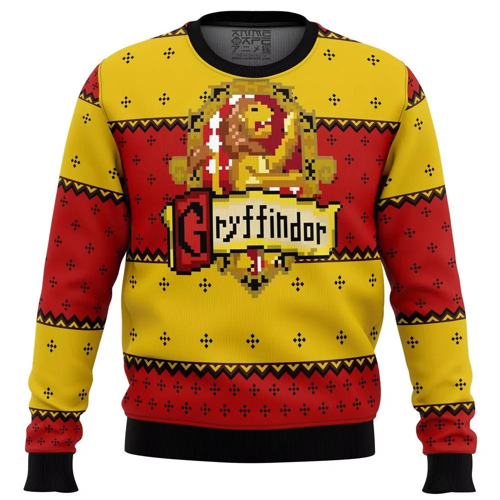 Harry Potter Gryffindor Christmas Ver 2 Custom Party Ideas Christmas Limited 3d ugly sweatshirt