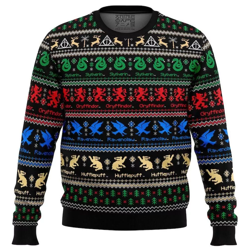 Harry Potter Hogwarts Christmas 3d ugly sweatshirt