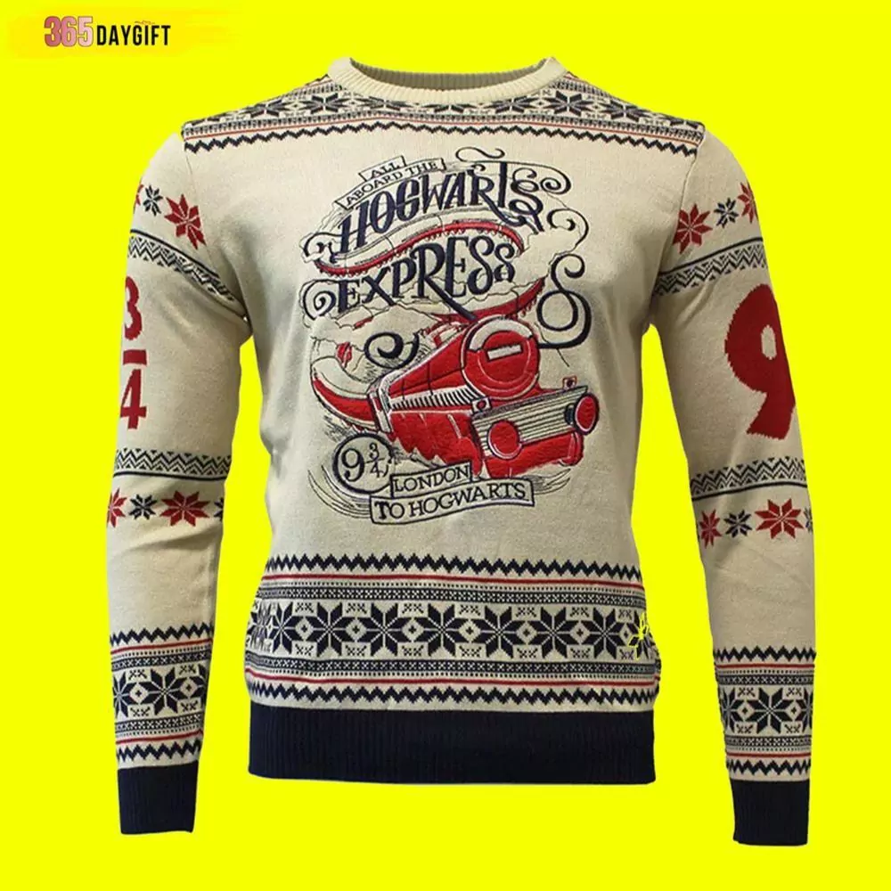 Harry Potter Hogwarts Christmas 3d ugly sweatshirt