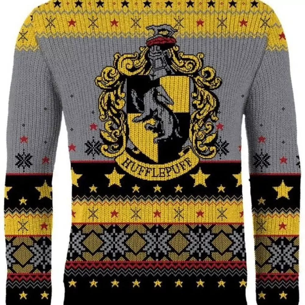 Harry Potter Hufflepuff Christmas Ver 3 Custom Party Ideas Christmas Awesome 3d ugly sweatshirt