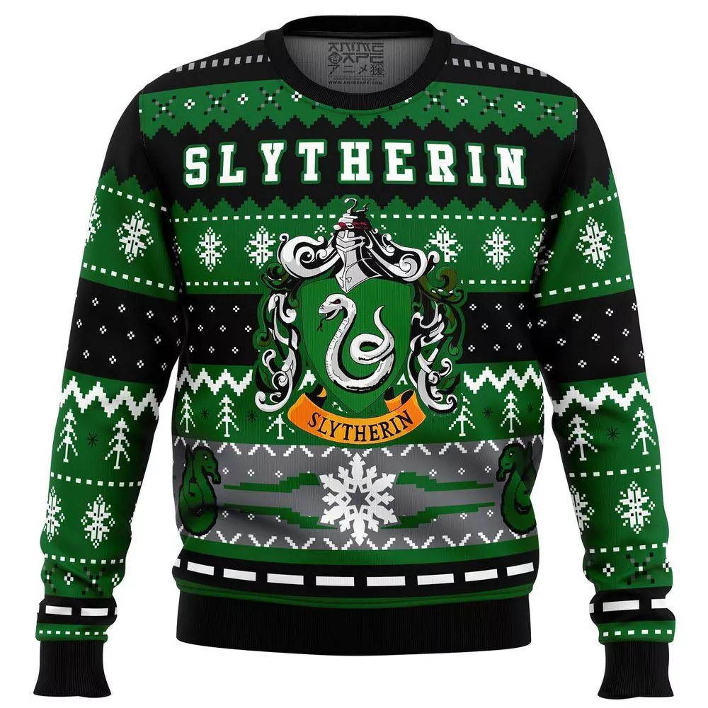 Harry Potter Slytherin House Christmas Awesome 3d ugly sweatshirt