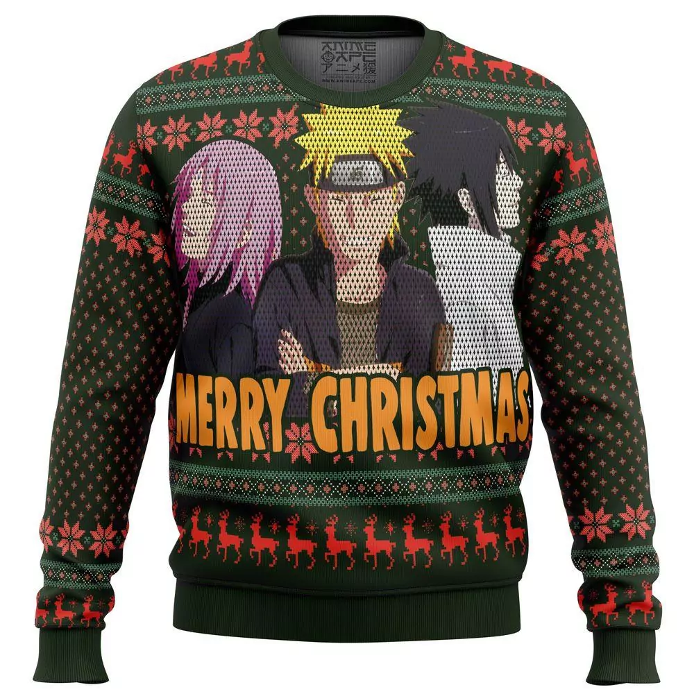 Haruno Sakura Christmas Naruto Anime Xmas Awesome 3d ugly sweatshirt