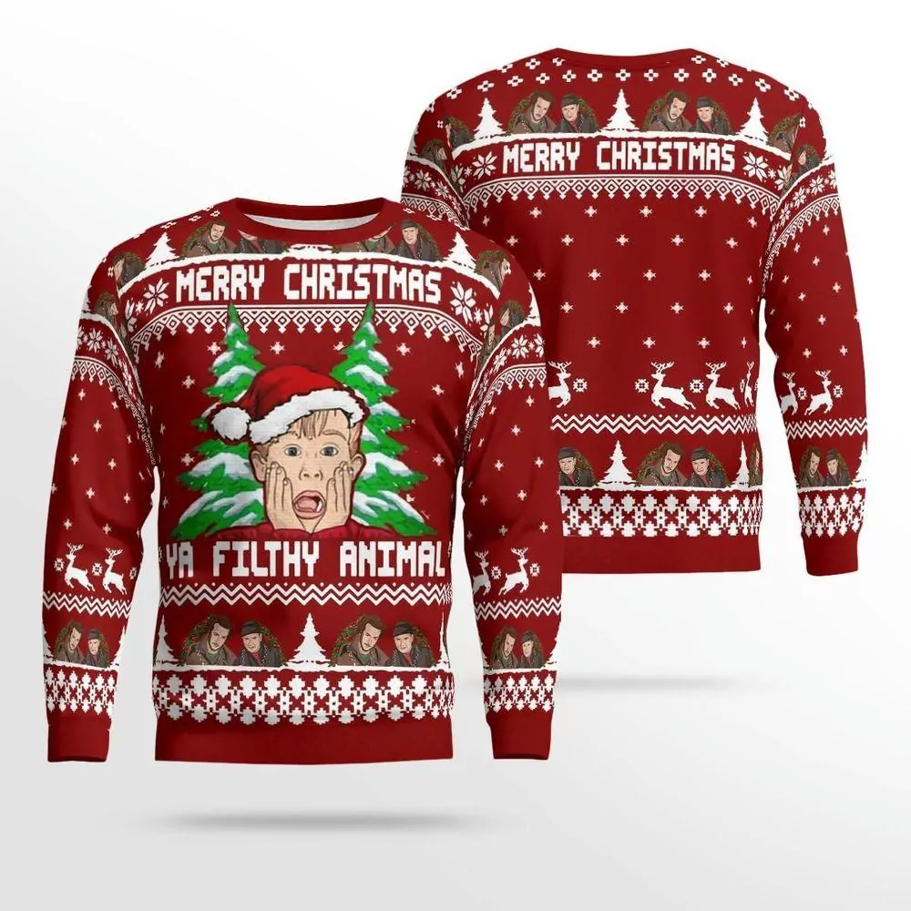 Home Alone Merry Christmas Ya Filthy Animal Sweate Limited 3d ugly sweatshirt
