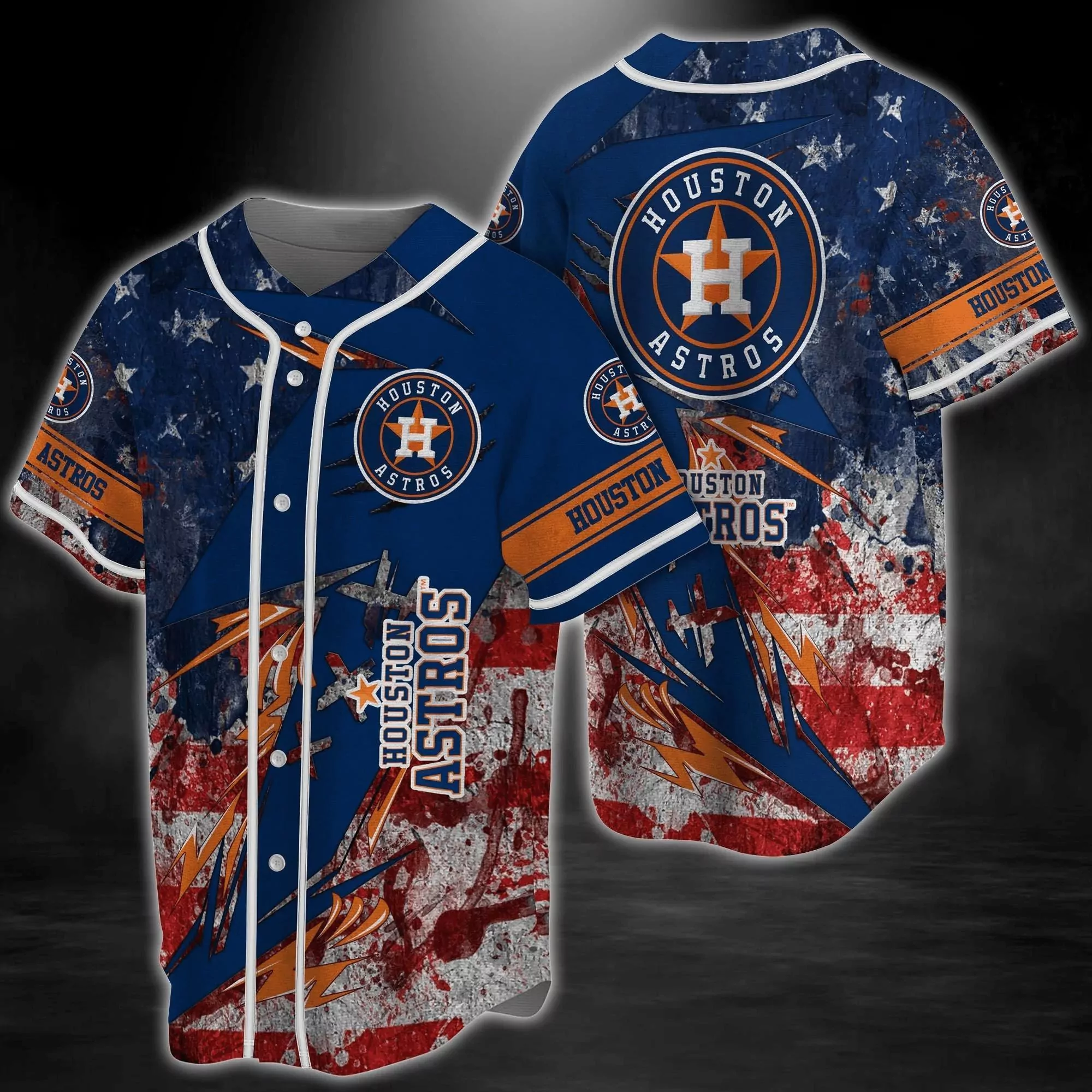 Houston Astros MLB Baseball Flower 3d Baseball Shirt