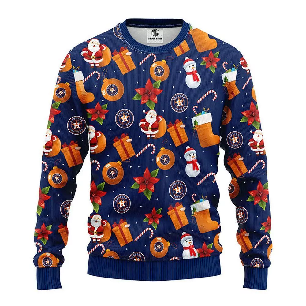 Houston Astros Party Ideas Christmas 3d ugly sweatshirt