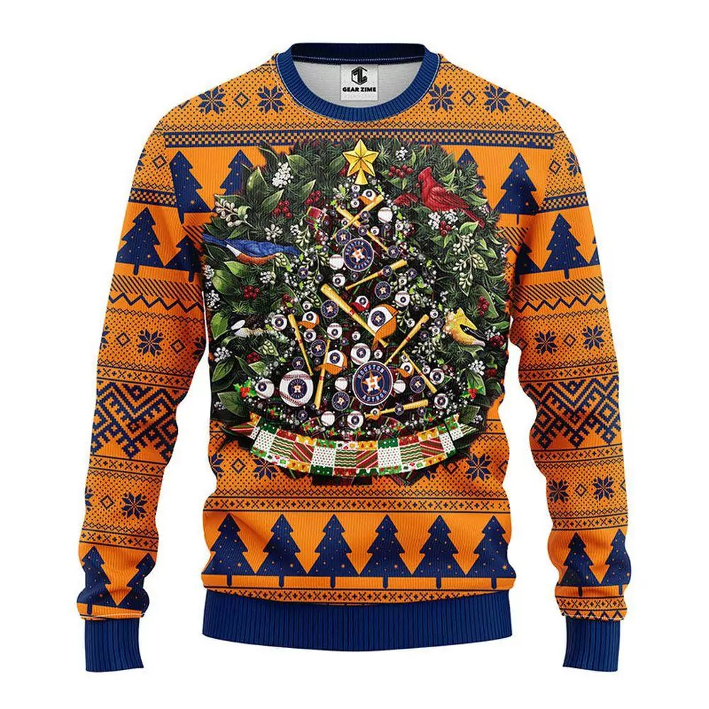 Houston Astros Party Ideas Christmas 3d ugly sweatshirt