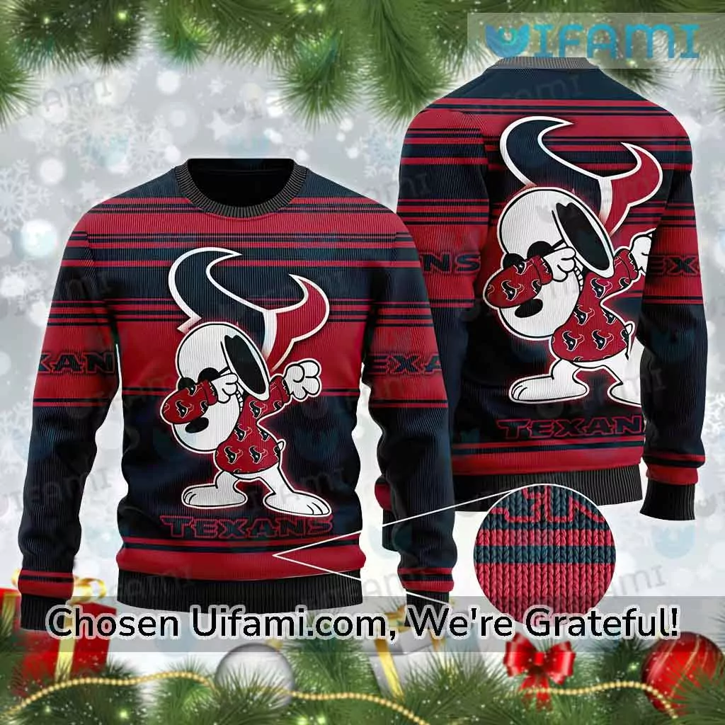 Houston Texans Grinch NFL christmas gift white edition 3d ugly sweatshirt