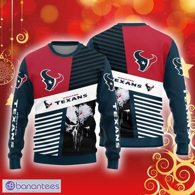 Houston Texans NFL Christmas New Gift Custom Name 3d ugly sweatshirt