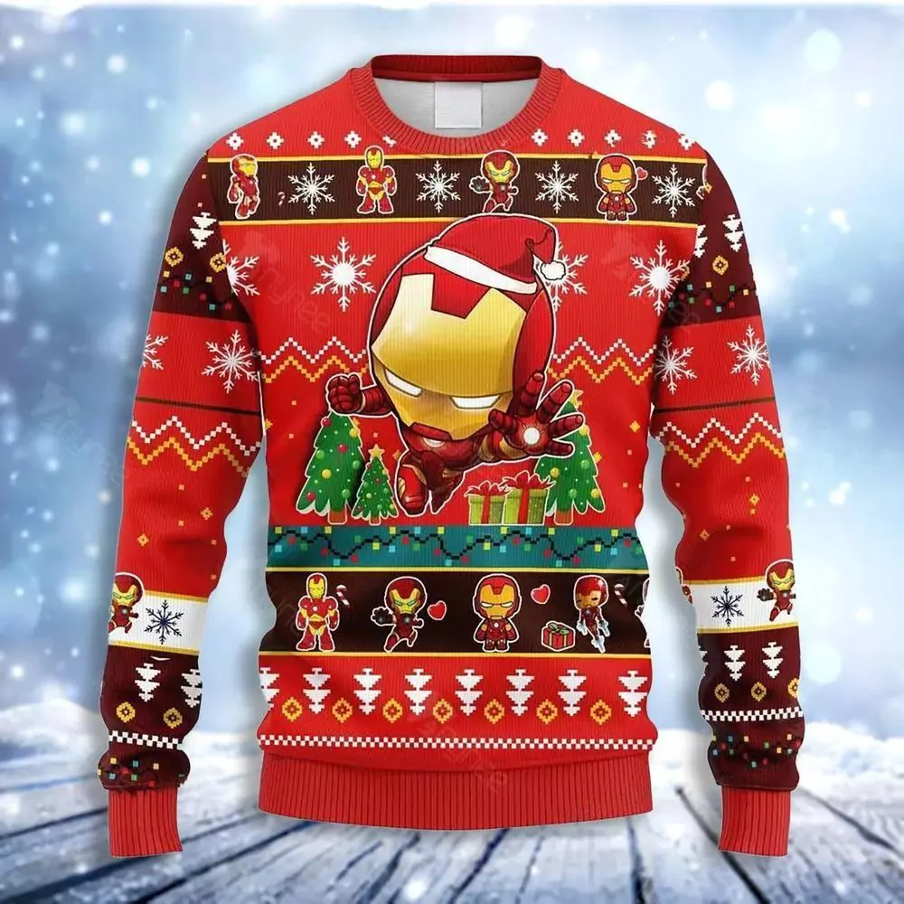 Iron Man Chibi Christmas Limited 3d ugly sweatshirt