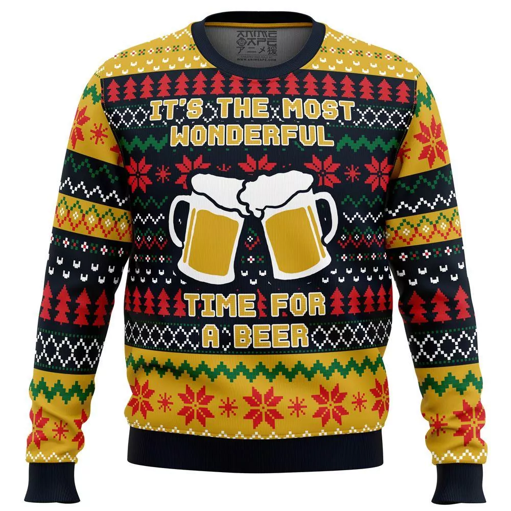 It Is The Most Wonderful Occasion For A Beer Christmas Limited 3d ugly sweatshirt
