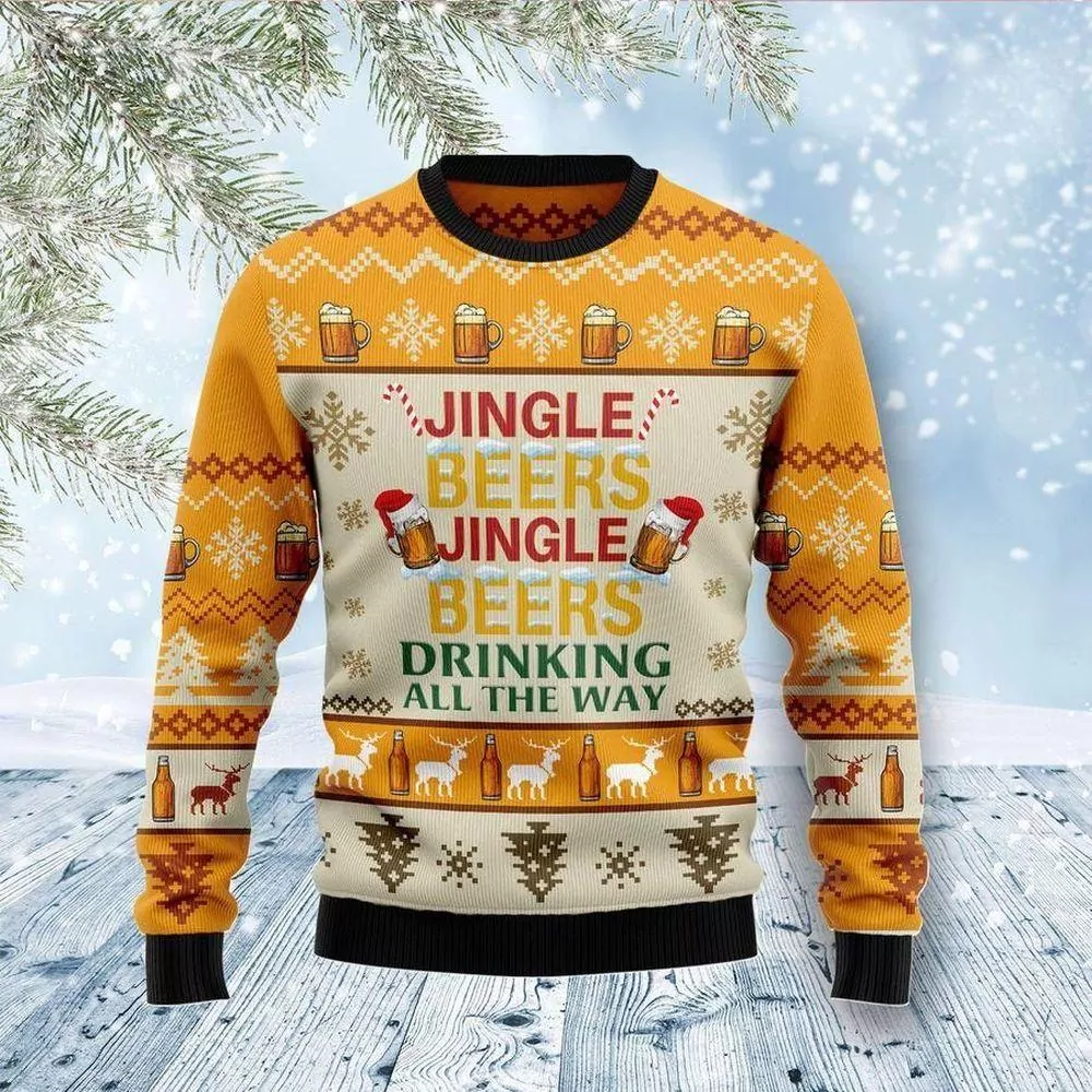 Its The Most Wonderful Time For A Beer Christmas Us3115 Awesome 3d ugly sweatshirt