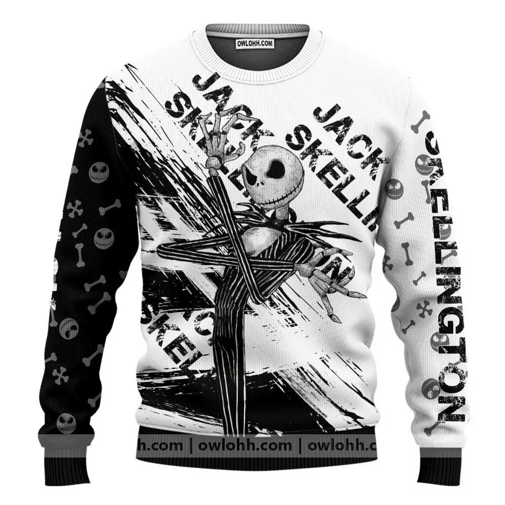 Jack And Zero Nightmare Before Christmas 252 Limited 3d ugly sweatshirt