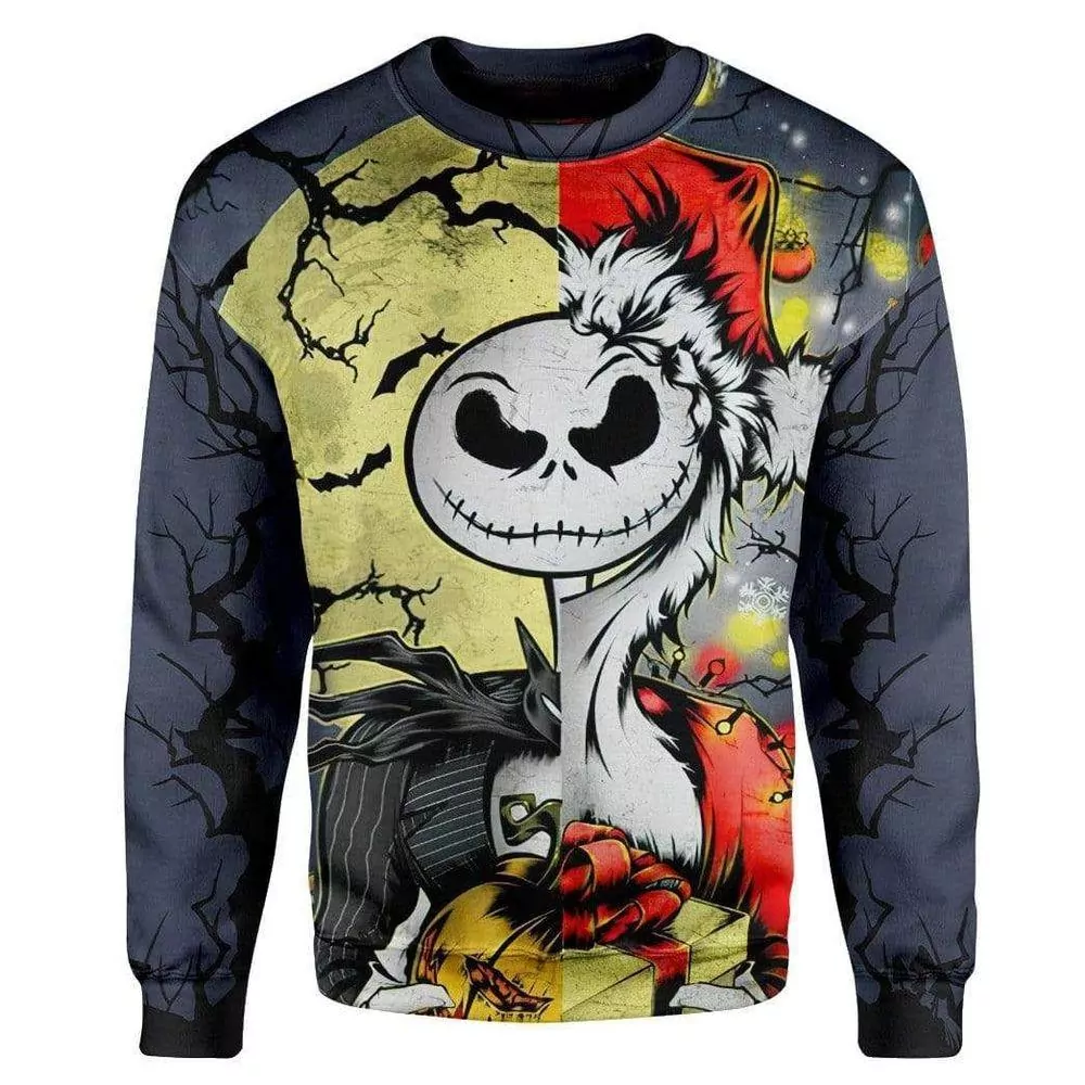 Jack Skellington Nightmare Before Christmas Whats This Christmas Awesome 3d ugly sweatshirt