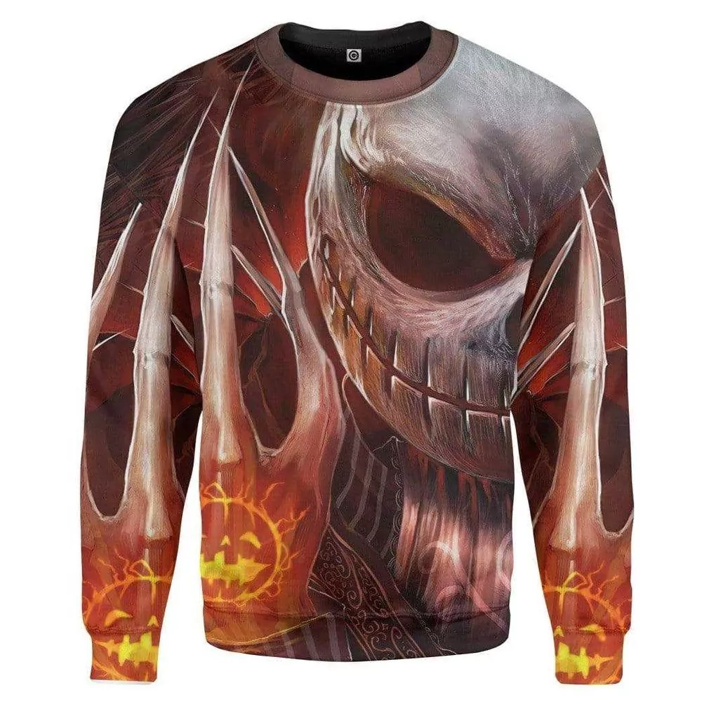 Jack Skellington Pumpkin Custom Apparel Limited 3d ugly sweatshirt