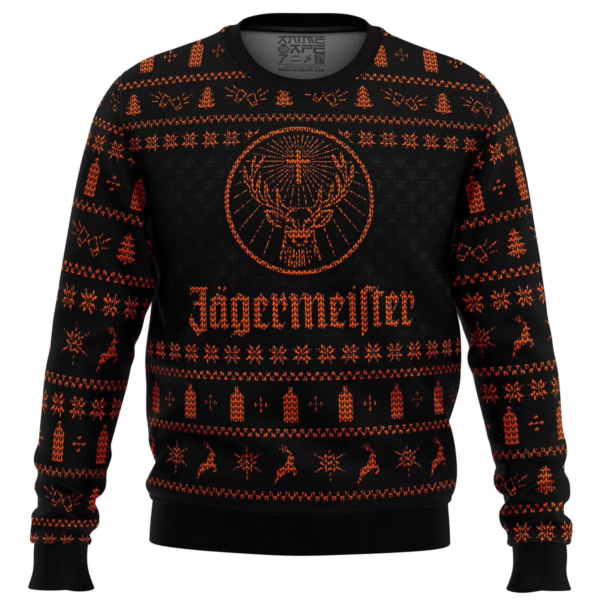 Jagermeister Green Christmas Holiday 3d ugly sweatshirt
