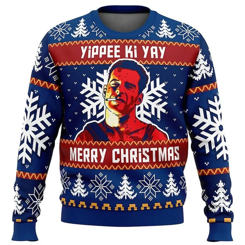 John Mcclane Die Hard Christmas Limited 3d ugly sweatshirt