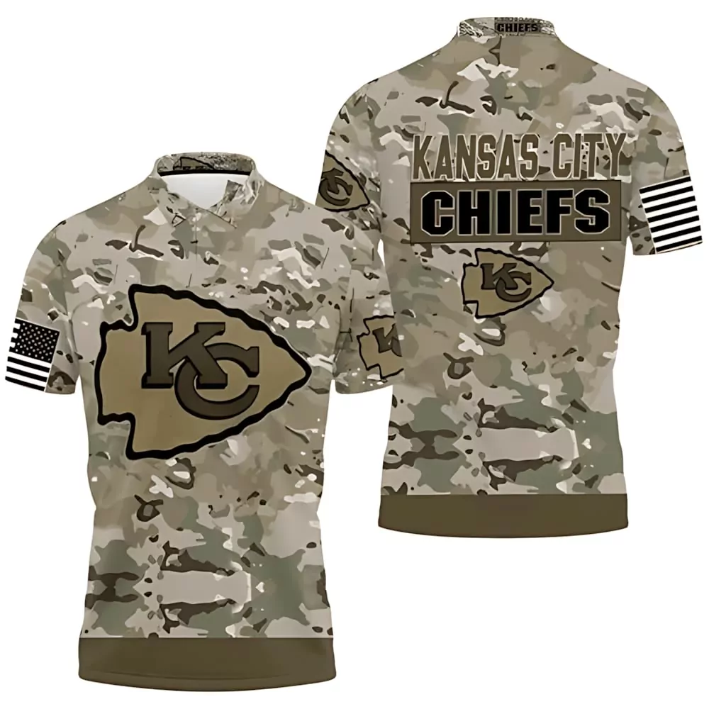 Kansas City Chiefs 100 Receptions Star 3d polo