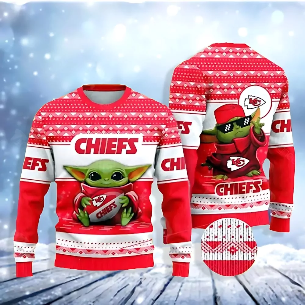 Kansas City Chiefs Championship Spirit Christmas 3d ugly sweatshirt