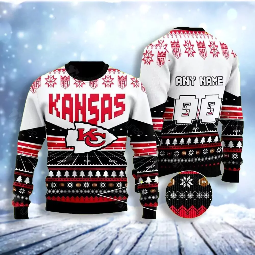 Kansas City Chiefs Championship Spirit Christmas 3d ugly sweatshirt