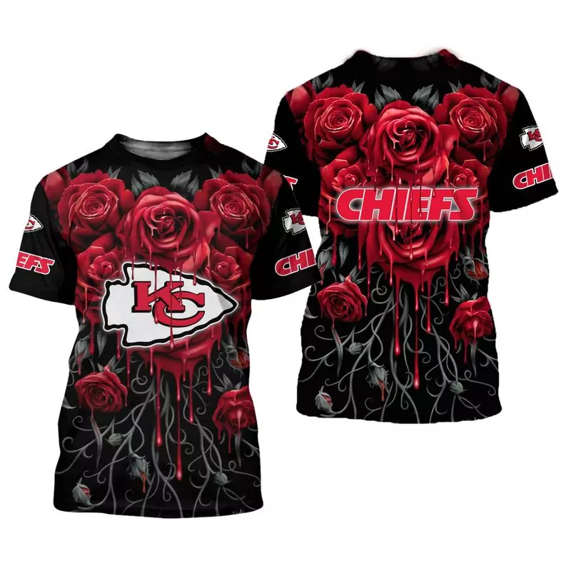 Kansas City Chiefs Christmas Pattern Limited Edition Unisex s 39910 3d tshirt