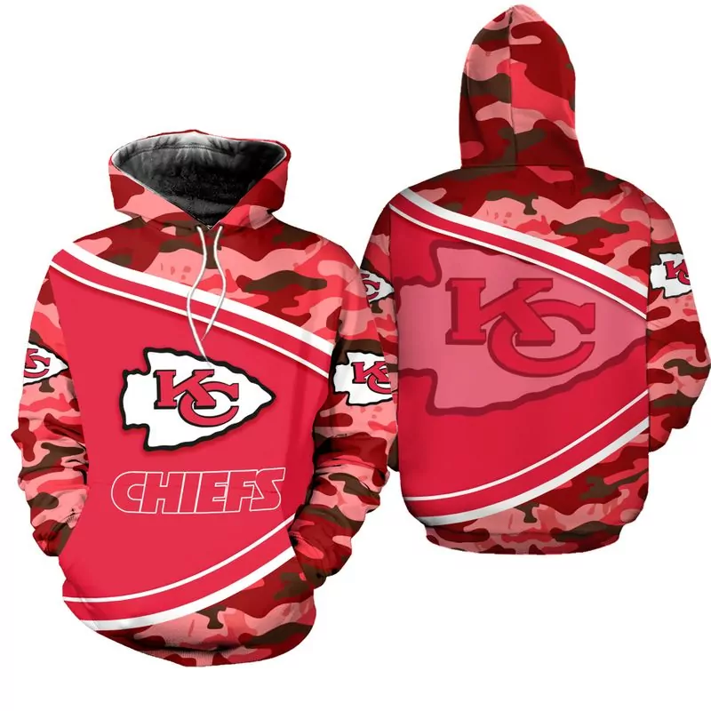 Kansas City Chiefs Christmas Pattern Zip Up 39910 3d