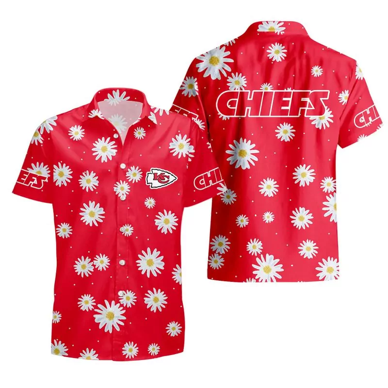 Kansas City Chiefs Daisy Hawaii Unisex 35210 3d hawaiian Shirt