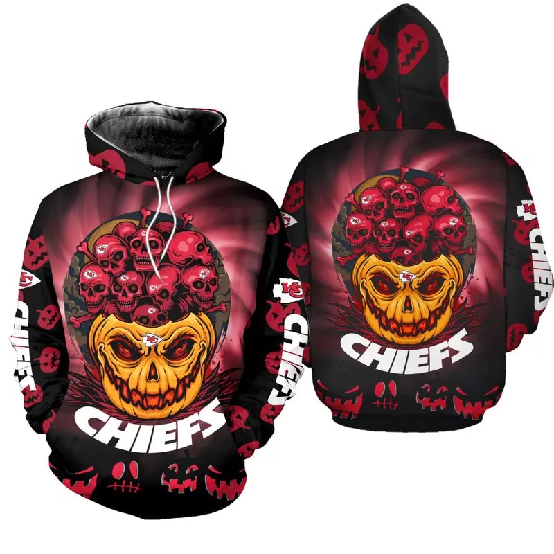 Kansas City Chiefs Death God Red Black Adult Dm240 3d