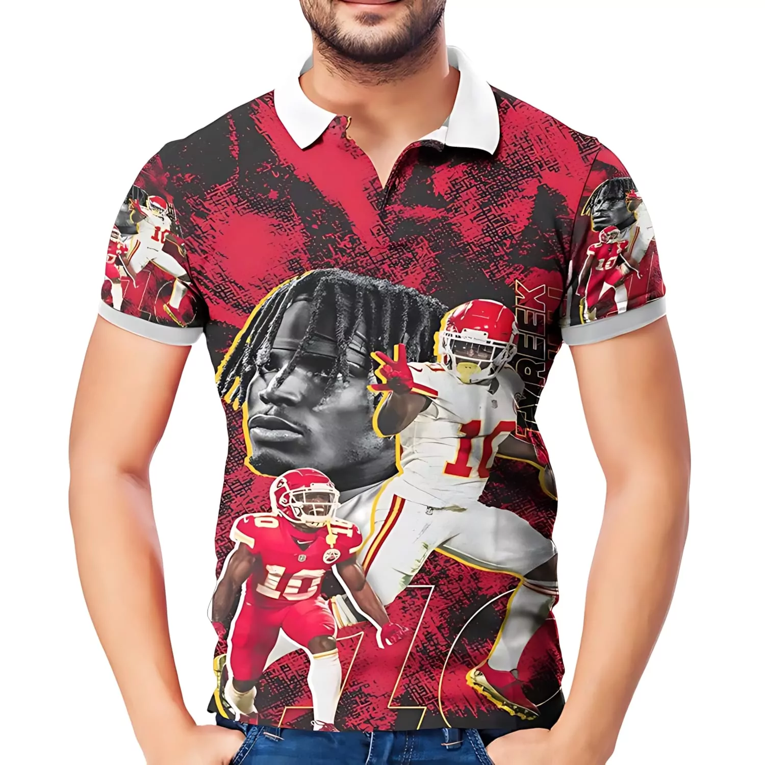 Kansas City Chiefs Dynamic Stripes 3d polo