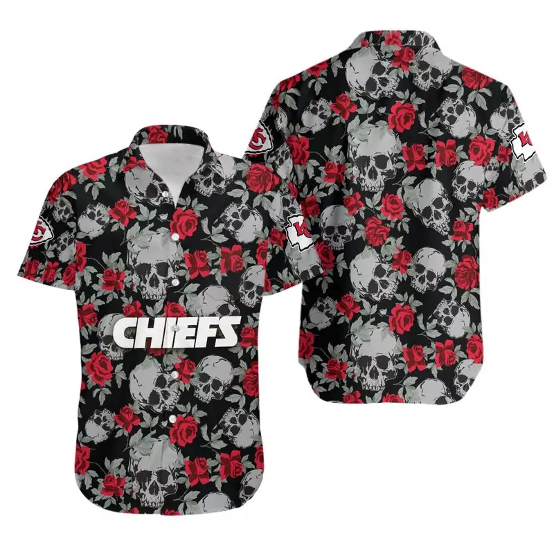 Kansas City Chiefs Flower and Logo Hawaiian and Shorts Summer 07310 3d hawaiian Shirt