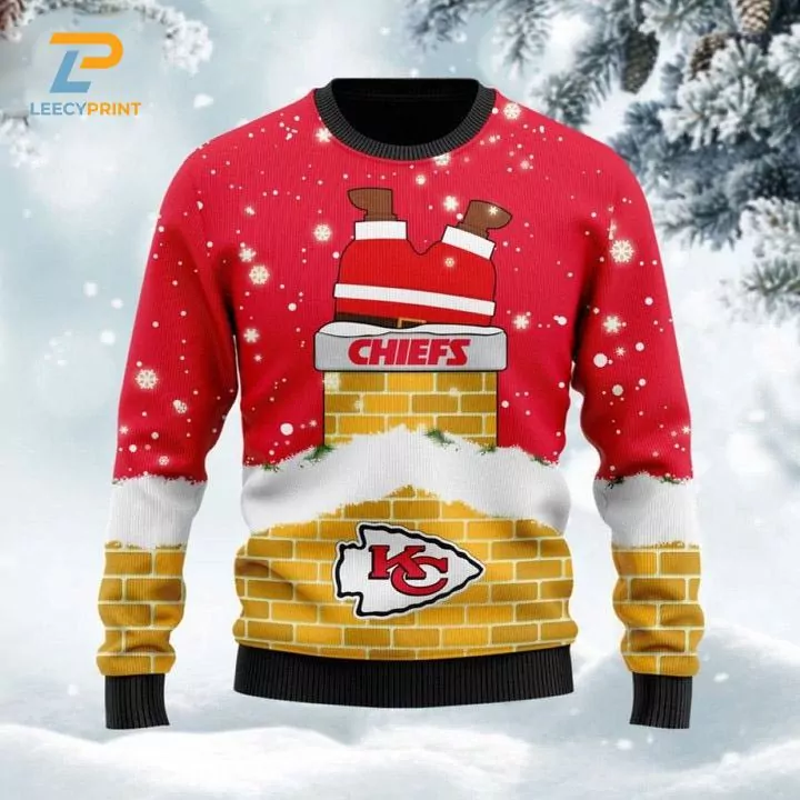 Kansas City Chiefs Grateful Dead Skull And Bears Wool Christmas 3d ugly sweatshirt