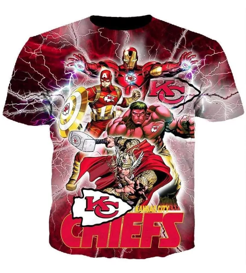 Kansas City Chiefs Halloween Clown Limited Edition Unisex s 25210 3d tshirt