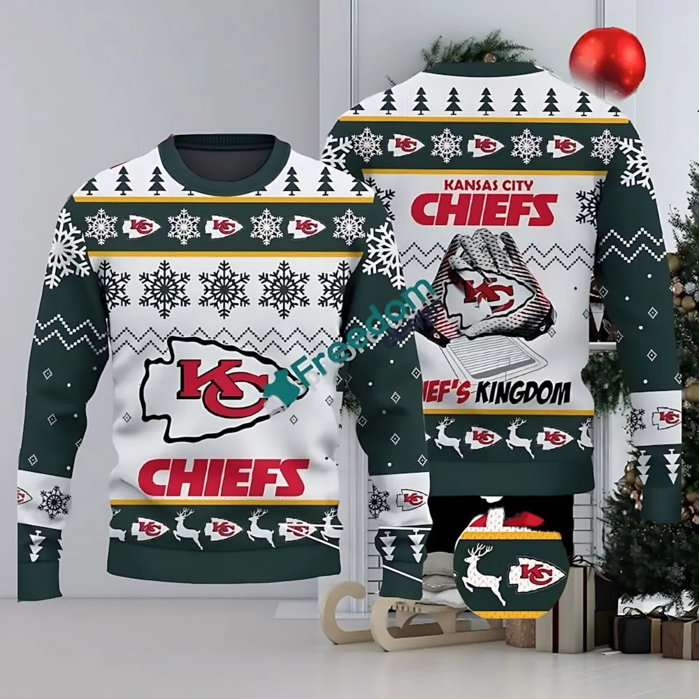 Kansas City Chiefs HoHoHo Mickey Christmas 3d ugly sweatshirt