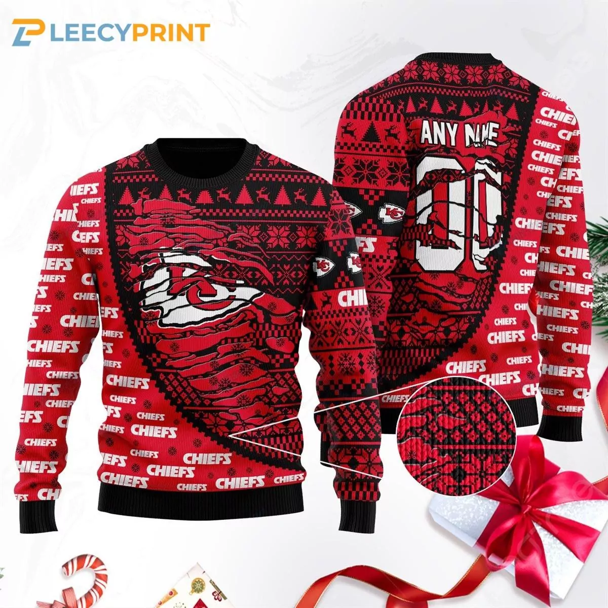 Kansas City Chiefs Jack Skellington Zero Halloween Kansas City Chiefs Gift 3d ugly sweatshirt