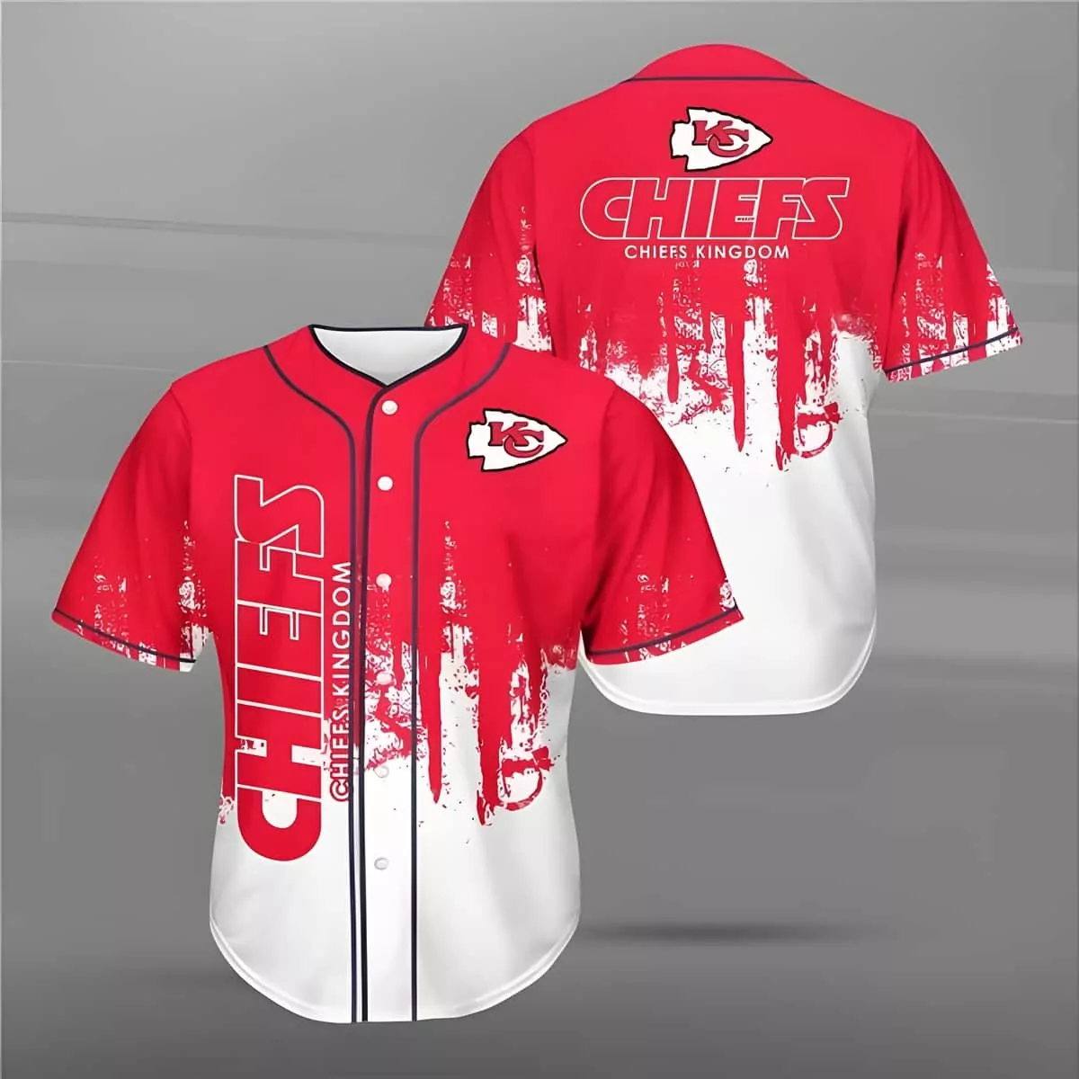 Kansas City Chiefs Kingdom Baseball 3d Baseball Shirt