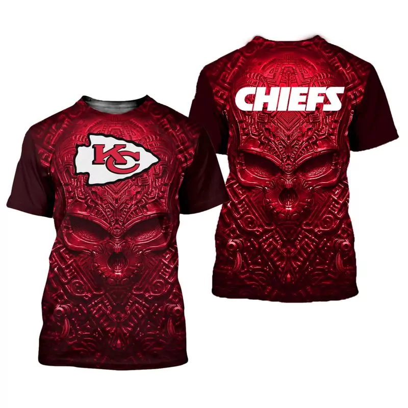 Kansas City Chiefs Limited Edition Bandana Skull 11810 3d tshirt