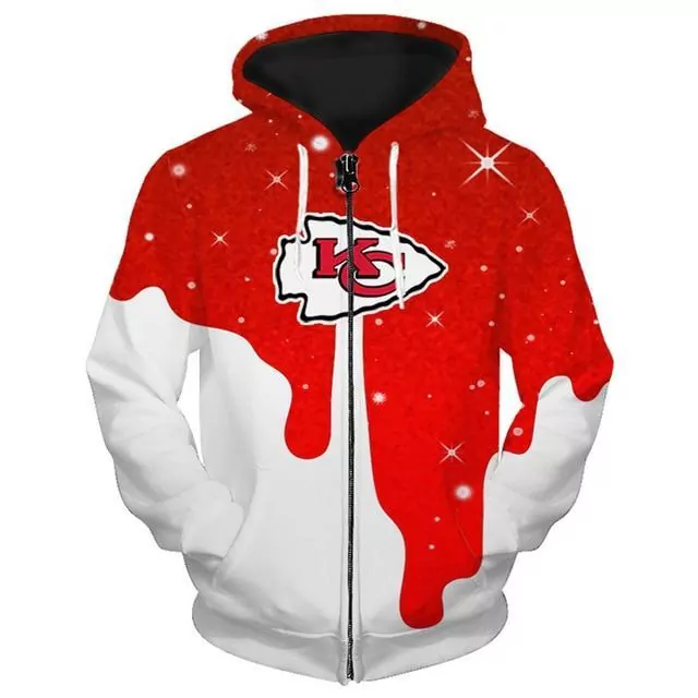Kansas City Chiefs Limited Edition Over Print Zip 03384 3d