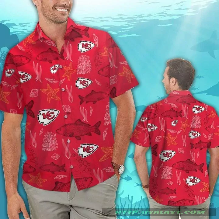 Kansas City Chiefs Night Lights Hawaiian 3d hawaiian Shirt