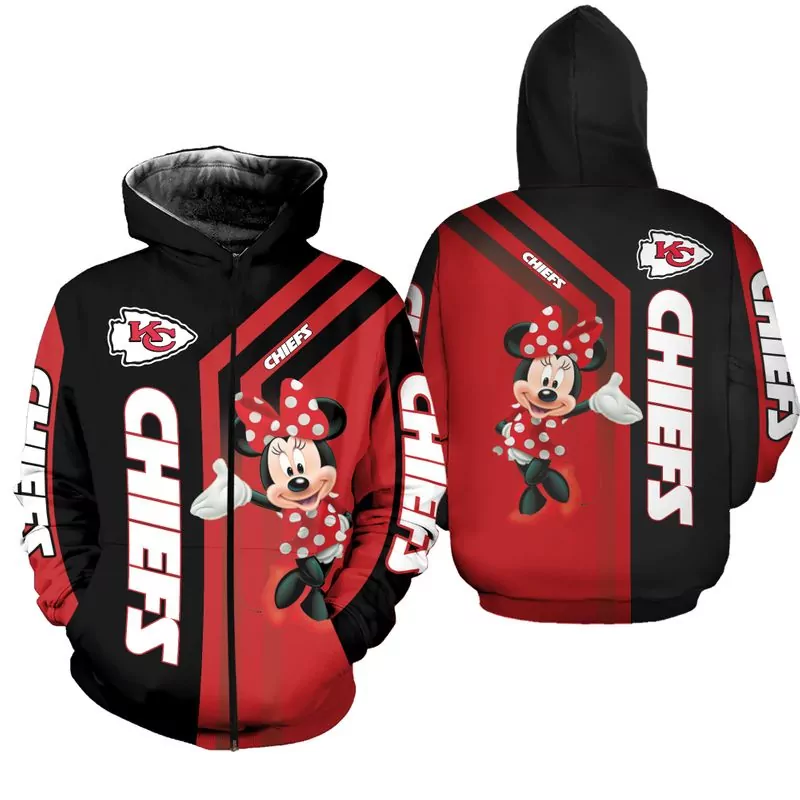 Kansas City Chiefs Skull And Flowers Zip Up 23010 3d