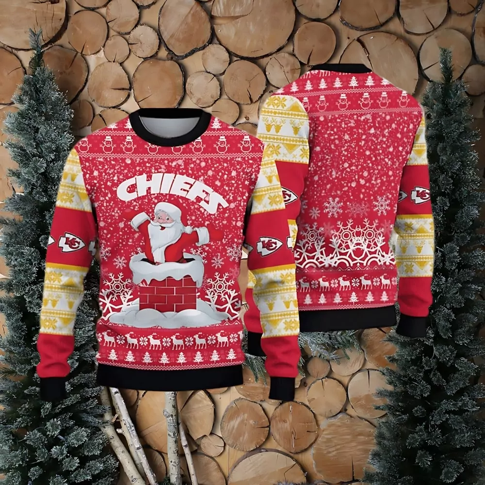 Kansas City Chiefs Snoopy The Peanuts Friends Christmas 3d ugly sweatshirt