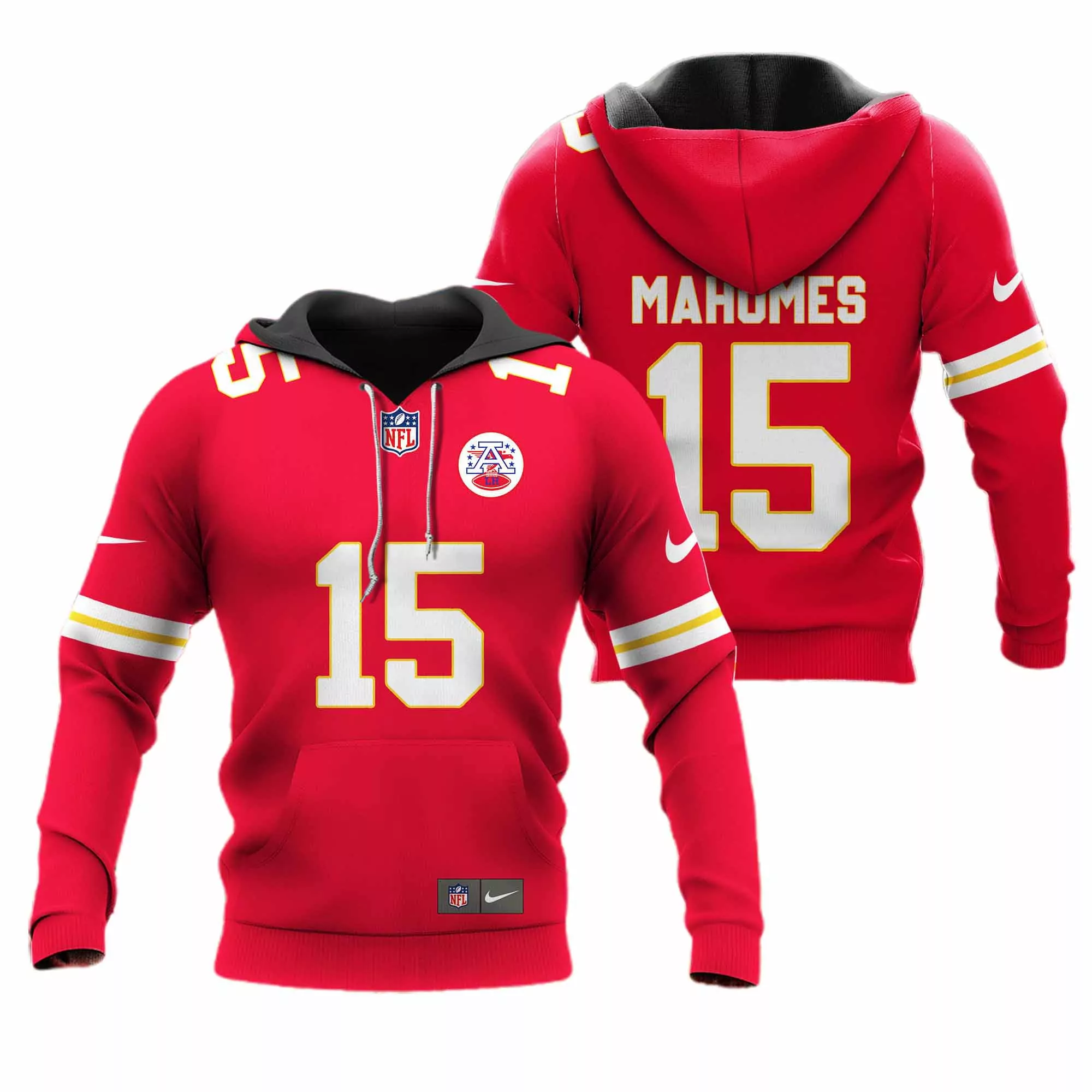 Kansas City Chiefs Summer Raglan Short Sleeve Pullover 05073 3d