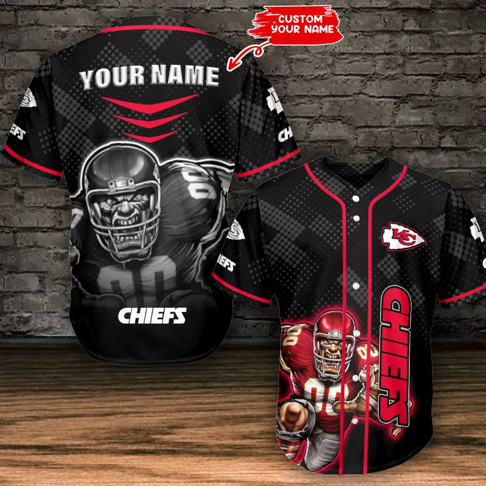 Kansas City Chiefs Sunset Paradise Custom Baseball 3d Baseball Shirt