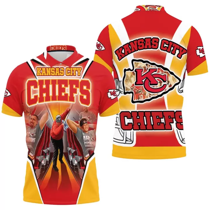 Kansas City Chiefs Super Bowl Fan Appreciation 3d polo