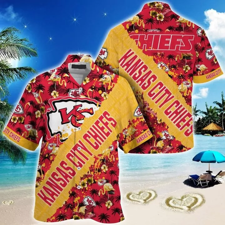Kansas City Chiefs Tailgate Fiesta Hawaiian 3d hawaiian Shirt