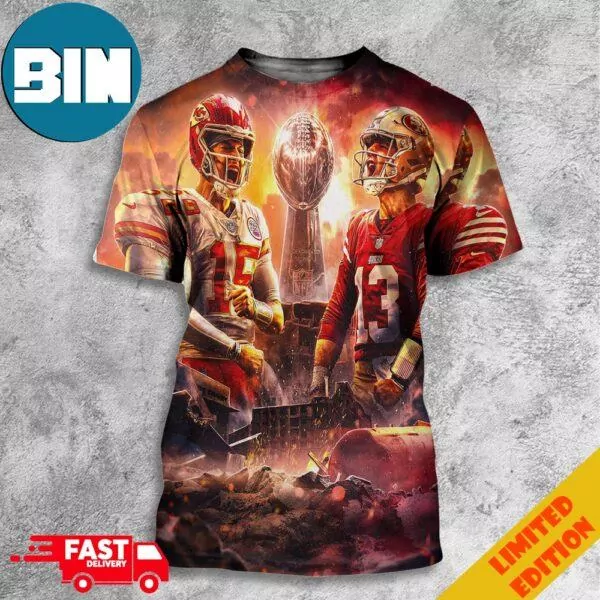 Kansas City Chiefs vs San Francisco 49ers We Got A Rematch In Super Bowl LVIII 3d tshirt