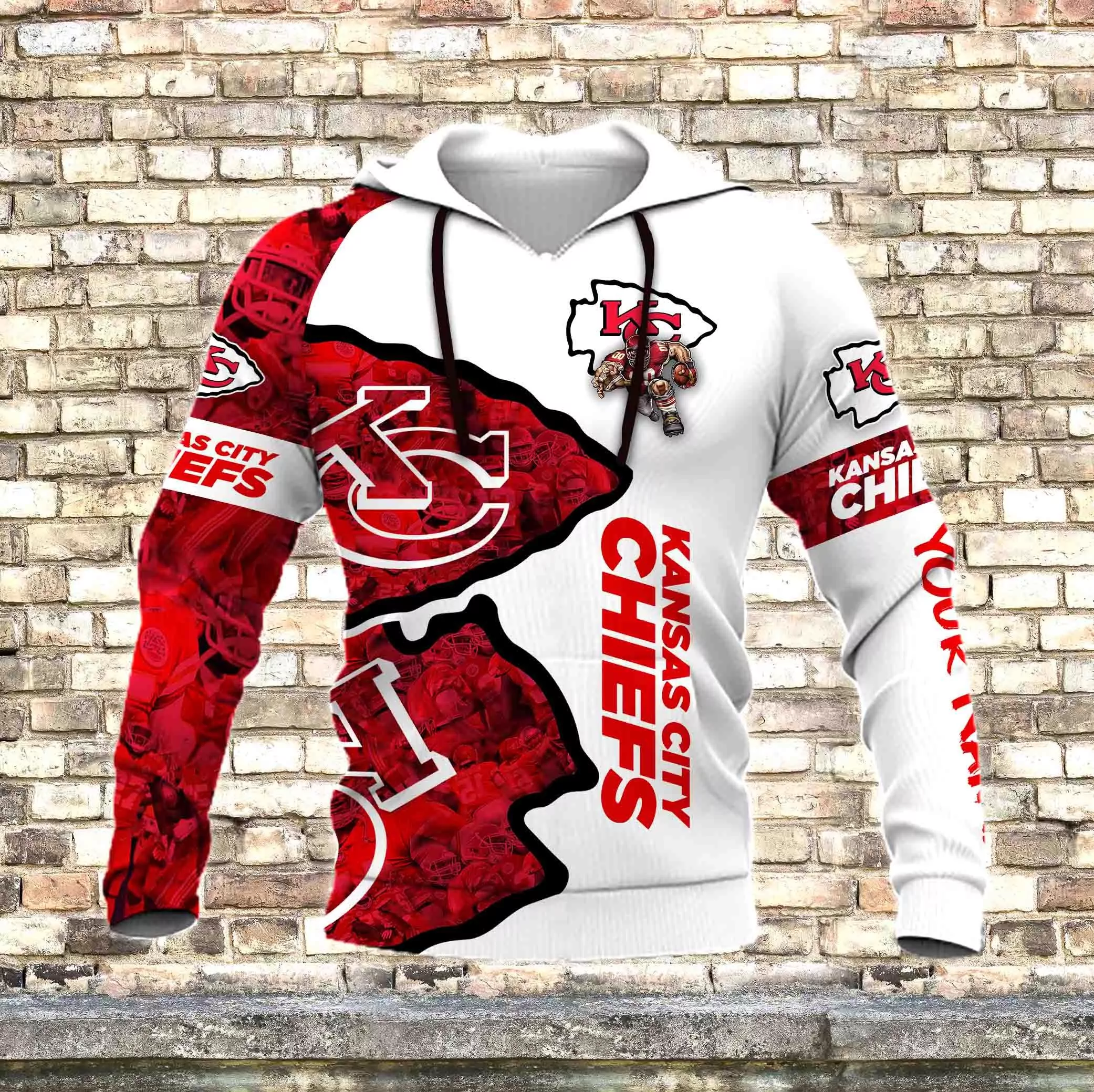 Kansas City Chiefs Wolf Design 3d