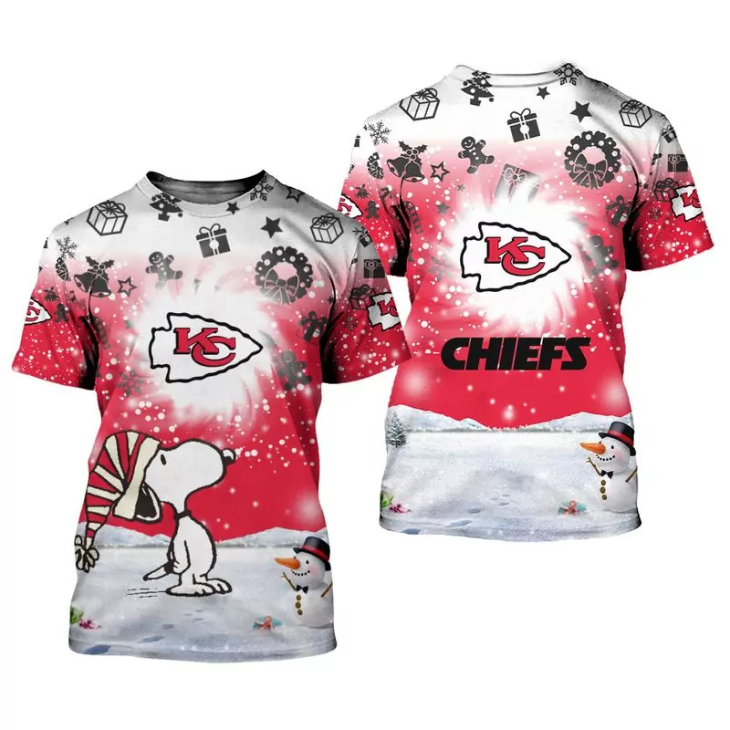 Kansas City Chiefs Xmas Snp Limited Edition Unisex s 28810 3d tshirt