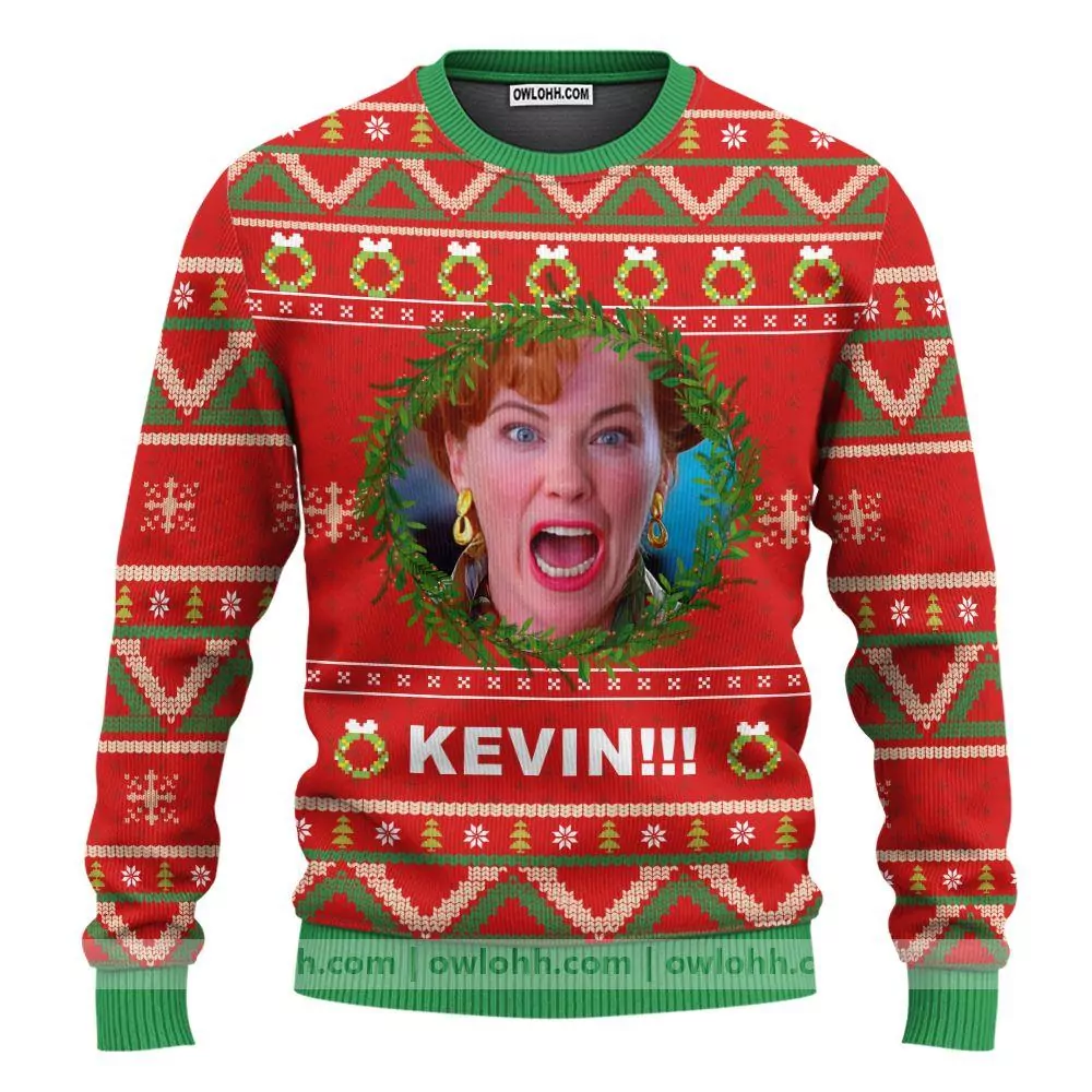 Kevin Home Alone Christmas 3d ugly sweatshirt