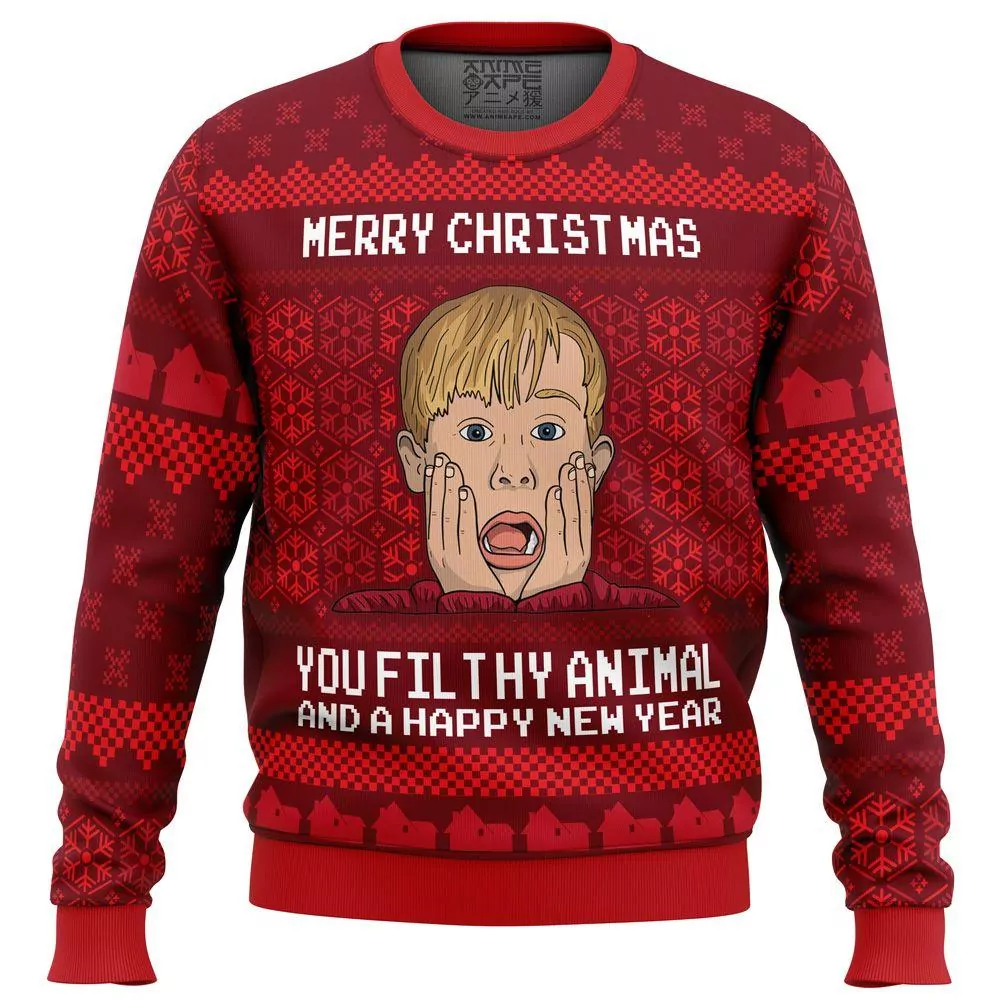 Kevin Home Alone Christmas 3d ugly sweatshirt