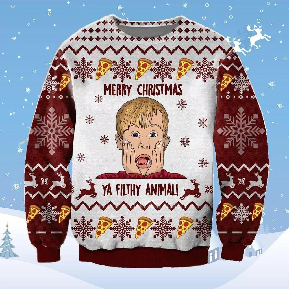 Kevin Home Alone Christmas 3d ugly sweatshirt