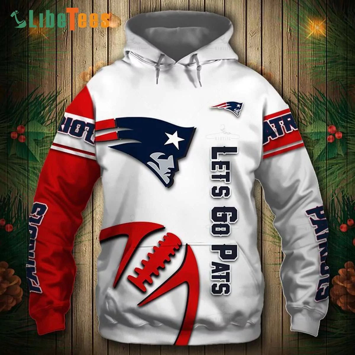 Lets Go Pats New England Patriots Gifts For New England Patriots Fans custom 3d